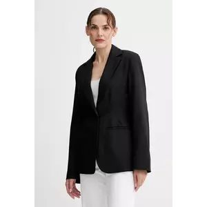 Samsoe Samsoe sacou Saliza culoarea negru, un singur rând de nasturi, uni, F24300007 imagine