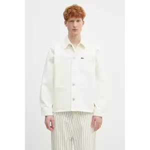 Lacoste cămașă din denim culoarea bej, cu guler clasic, regular, CH9222 imagine