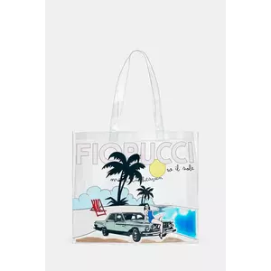 Fiorucci poșetă Beach Print Pvc Tote culoarea transparent, U01FMABA276PT02MU01 imagine