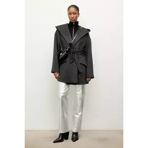 Answear.LAB palton de lana culoarea negru imagine