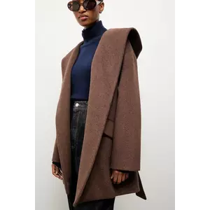 Answear.LAB palton de lana culoarea maro imagine