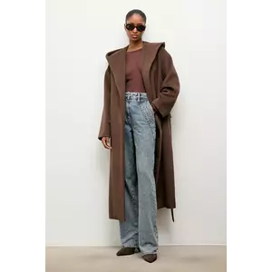 Answear.LAB palton de lana culoarea maro imagine