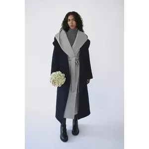 Answear.LAB palton de lana culoarea albastru marin imagine