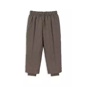 Konges Sløjd pantaloni copii JUNO PANTS culoarea maro, KS103488 imagine
