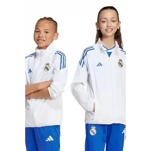 adidas Performance bluză copii REAL MADRID culoarea alb, cu imprimeu, JP4021 imagine