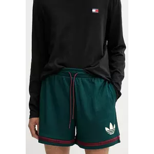 adidas Originals pantaloni scurți Warp Knit Short culoarea verde, JN1174 imagine