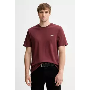 Dickies tricou din bumbac culoarea bordo, cu model, DK0A4XDB imagine