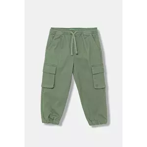 United Colors of Benetton pantaloni copii culoarea verde, uni, 4HM6GF01Z imagine