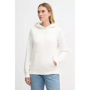 Tommy Jeans bluză culoarea bej, cu glugă, cu imprimeu, DW0DW21963 imagine