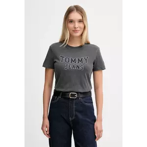Tommy Jeans tricou din bumbac culoarea negru, DW0DW21966 imagine