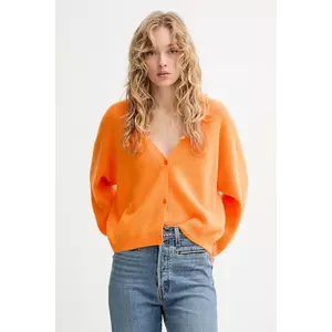 American Vintage cardigan de lână culoarea portocaliu, light, RAX19C imagine