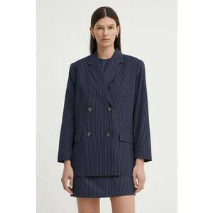 2NDDAY sacou 2ND Herman - Pinstripe culoarea albastru marin, cu doua randuri de nasturi, modelator, 2244115170 imagine