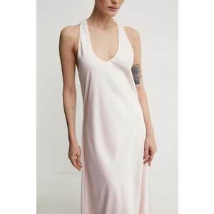 2NDDAY rochie Amalian - Heavy Satin culoarea roz, midi, evazată, 2244125279 imagine