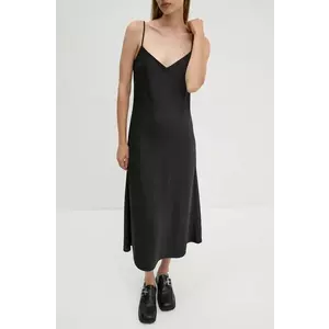 2NDDAY rochie Astralas culoarea negru, midi, evazată, 2245126279 imagine