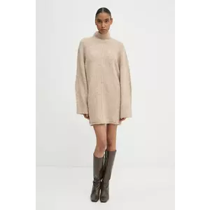 Day Birger et Mikkelsen pulover de lana Simone - Winter Alpaca femei, culoarea bej, călduros, cu guler, DAY65243481 imagine