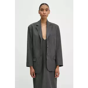 2NDDAY sacou Harry culoarea gri, un singur rand de nasturi, modelator, 2245115170 imagine