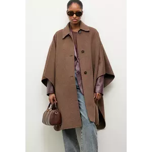 Answear.LAB palton de lana culoarea maro imagine