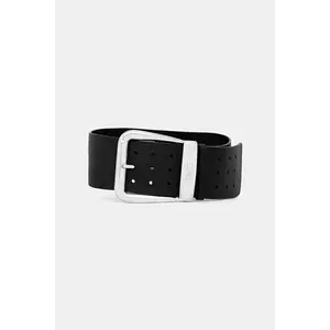 MM6 Maison Margiela curea de piele culoarea negru, SA5TP0016.P8326.T8013 imagine