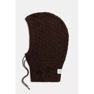 MM6 Maison Margiela cagulă de lână culoarea maro, SH2TB0005.M13174.961 imagine