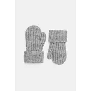 United Colors of Benetton mănuși pentru bebeluși culoarea gri, 126WGG008 imagine