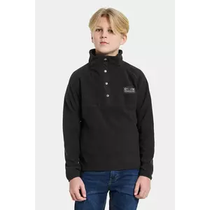 Didriksons bluză copii YOKTO K 1/2 BTN 2 culoarea negru, uni, 505780 imagine