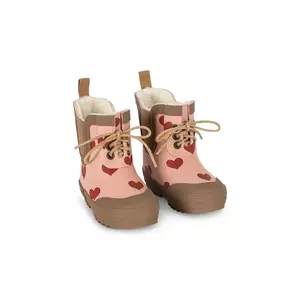 Konges Sløjd cizme THERMO BOOTS PRINT culoarea roz, KS103543 imagine