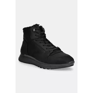 Ecco pantofi din nubuc Exostride Mid Warm culoarea negru, 835414-02001 imagine