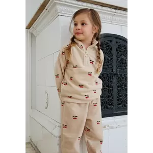 Konges Sløjd bluză TAVI FLEECE SWEATSHIRT GRS culoarea bej, KS103624 imagine