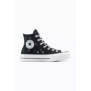 Converse teniși Chuck Taylor All Star Lift culoarea negru, A15537C imagine