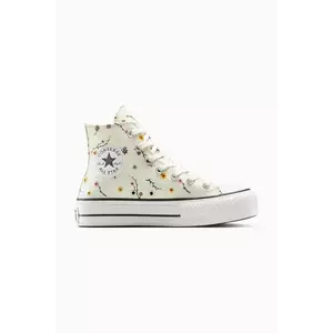 Converse teniși Chuck Taylor All Star Lift culoarea alb, A15536C imagine