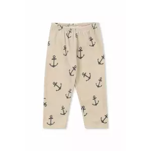 Konges Sløjd pantaloni TAVI FLEECE PANTS GRS culoarea bej, uni, KS103541 imagine