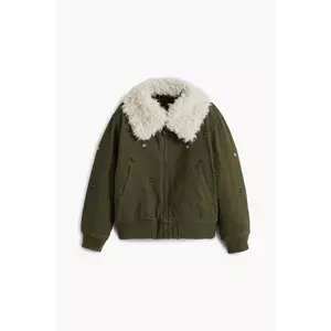 Desigual geacă copii culoarea verde, 25WGEW12 imagine