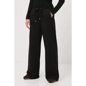 Medicine pantaloni de trening culoarea negru, lat, medium waist imagine