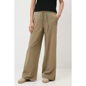 Medicine pantaloni de trening culoarea verde, lat, medium waist imagine