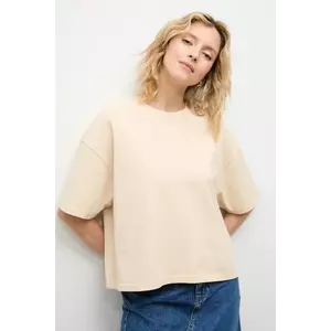 Answear.LAB tricou din bumbac culoarea bej imagine