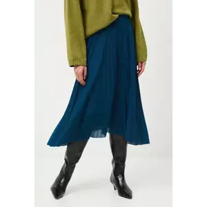 Medicine fustă culoarea verde, midi, evazați imagine