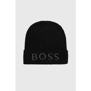 BOSS caciula de lana culoarea negru, de lana imagine