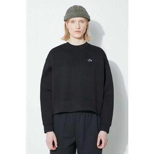 Lacoste bluza femei, culoarea negru, neted, SF5614 imagine
