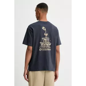 Kaotiko tricou din bumbac culoarea bleumarin, cu imprimeu, AR020-01-G002 imagine