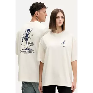 Kaotiko tricou din bumbac culoarea bej, cu imprimeu, AR022-01S-G002 imagine