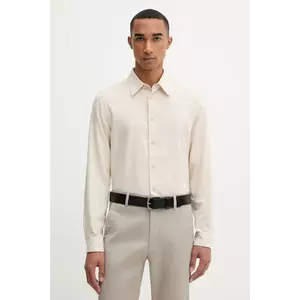 PS Paul Smith cămașă de lână culoarea bej, cu guler clasic, regular, M2R-687U-T22487 imagine