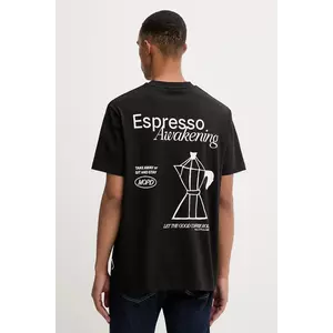 Marc O'Polo tricou din bumbac culoarea negru, cu imprimeu, 5000007619 imagine