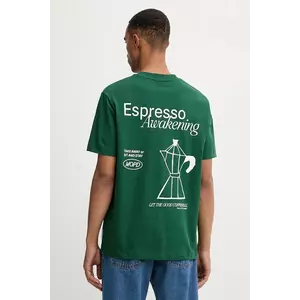 Marc O'Polo tricou din bumbac culoarea verde, cu imprimeu, 5000007619 imagine