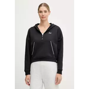 Under Armour bluză Rival culoarea negru, cu glugă, melanj, 6003707 imagine
