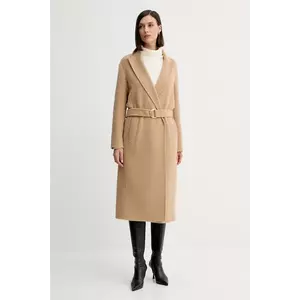 Marella palton de lână culoarea bej, 2523016011200 imagine