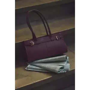 Answear.LAB poseta de piele culoarea bordo imagine