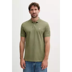 Marc O'Polo polo de bumbac culoarea albastru marin, neted imagine