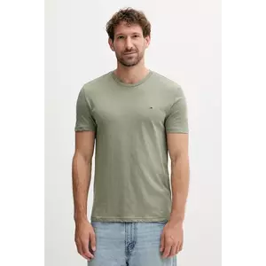 Tommy Jeans tricou culoarea bej, uni, DM0DM20363 imagine