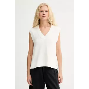 Marc O'Polo vestă din bumbac culoarea bej, light, 5000006679 imagine