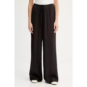 Marc O'Polo pantaloni culoarea maro, lat, high waist, 508116910143 imagine